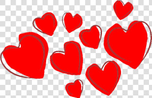 Red Hearts Png   Clip Art Valentines Hearts  Transparent Png