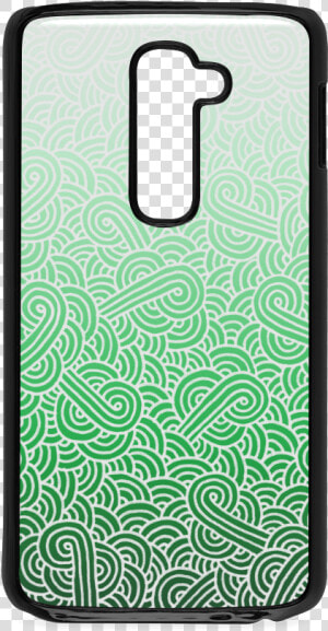 Ombre Green And White Swirls Doodles Hard Case For   Mobile Phone  HD Png Download