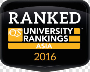 Qs Asia University Rankings  HD Png Download