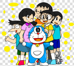 Doraemon And Friends Png   Png Download   Cartoon Doraemon Dorami Drawing  Transparent Png