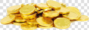 Chocolate Coin Gold Coin Christmas   Transparent Background Gold Coin  HD Png Download