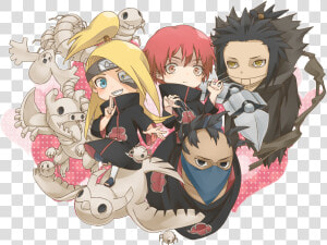  deisaso  deidara  sasori  naruto  akatsuki  narutoshippuden   Acatsqui Naruto Shippuden Chibi  HD Png Download