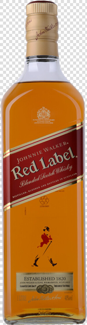 Johnnie Walker Red Label Whiskey  HD Png Download