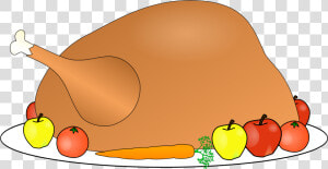 Cornucopia Thanksgiving Feast Transparent Clipart Free   Turkey Dinner Clip Art  HD Png Download