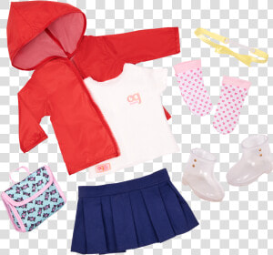 Rainy Recess School Outfit   Our Generation  HD Png Download