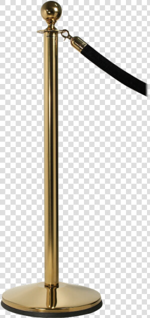 Polished Brass With Black Belt   Beistle Red Rope Stanchion Set  HD Png Download