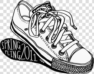   Converse T Shirt Art Clipart   Png Download   Converse Shoe Drawing  Transparent Png