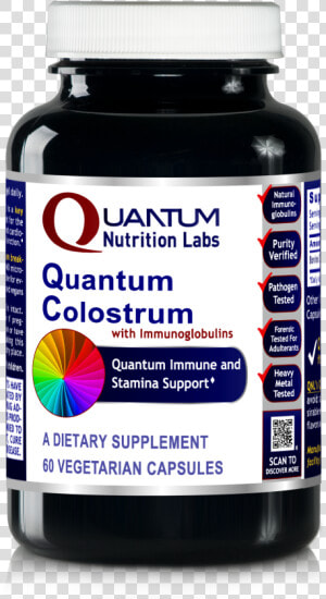 Quantum Colostrum With Immunoglobulins Dietary Supplement   Nucleotides Supplements  HD Png Download