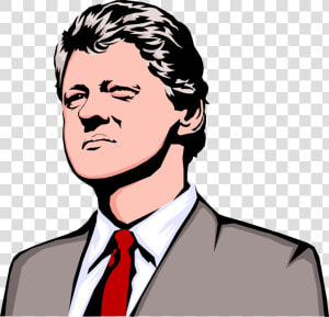 Vector Illustration Of William Jefferson Bill   Bill Clinton Clip Art  HD Png Download