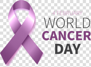 Pink February Cancer Paras Vector World Hospitals Clipart   Png Logo World Cancer Day Transparent  Png Download