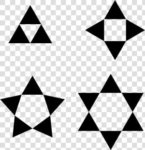 Polygons From Triangles Clip Arts   Estrela De Davi Vetor  HD Png Download