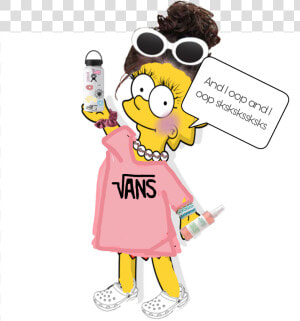 Lisa Simpson As A Vsco Girl 😚   Lisa Simpson Vsco Girl  HD Png Download