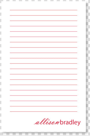 Custom Notepad Personalized Standard Lines   Paper  HD Png Download