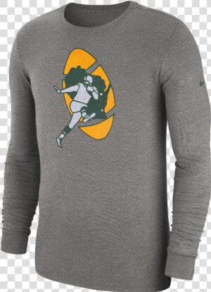 Green Bay Packers Long Sleeve Tri Historic Crackle   Green Bay Packers  HD Png Download