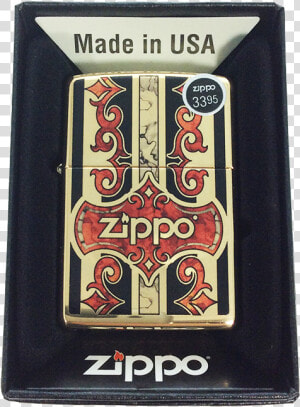 Zippo Brass Red Black Fusion   Zippo Pulp Fiction Lighter  HD Png Download