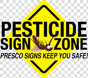 How To Properly Mark Pesticide Application Areas For   Traffic Sign  HD Png Download