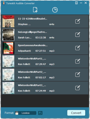 Add Audible Aax Files   Tuneskit Audible  HD Png Download