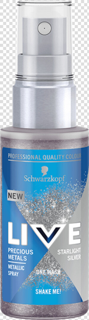 Live Color Uk Precious Metals Spray Starlight Silver  HD Png Download