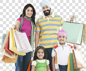 Transparent Indian People Png   Indian Family Shopping Png  Png Download