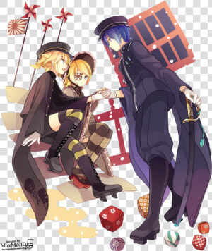 Kagamine Len  Kagamine Rin  And Kaito Image   Cartoon  HD Png Download