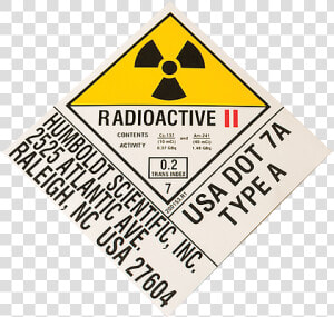 Transit Label   Yellow Ii   Radiation Symbol  HD Png Download