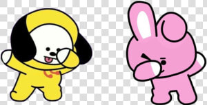  bts  bt21  jungkook  jimin  jikook  kookmin  bangtan   Bt21 Chimmy And Kookie  HD Png Download