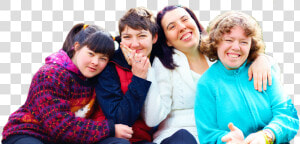 Image Of Four Young Women With A Developmental Disability   Group Of Disabled People  HD Png Download