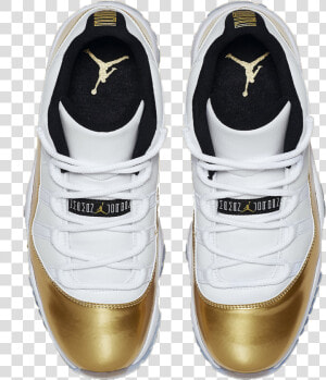 Air Jordan 11 Low Closing Ceremony   Low Top 11s Gold  HD Png Download