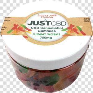 Just Cbd 750mg Sugar Free Gummy Worms   Convenience Food  HD Png Download