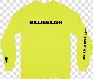 Yellow Long Sleeve Shirt   Long sleeved T shirt  HD Png Download