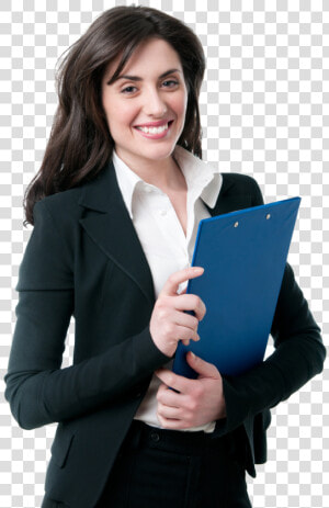 Woman Clipboard No Back   Businessperson  HD Png Download