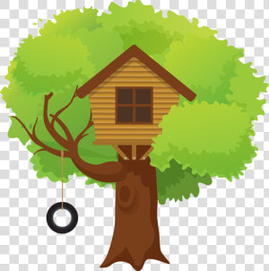 Tree House Illustration   Tree House Cartoon Png  Transparent Png