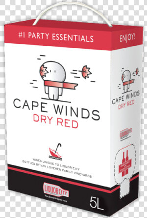 Picture Of Cape Winds Dry Red   Box  HD Png Download