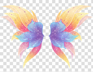  wings  colorful  lighting  blingbling  glitter  angel   Stella Mythix Wings  HD Png Download