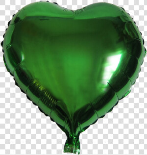 Heart Shape Balloon   Foil Balloon Heart Green  HD Png Download