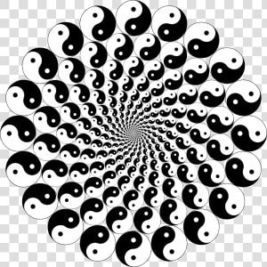 Transparent Yin Yang Clipart   Optical Illusion  HD Png Download