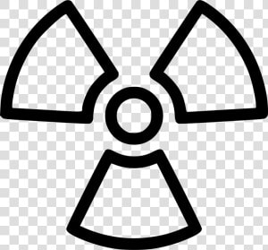 Nuclear Symbol   White Radiation Icon  HD Png Download