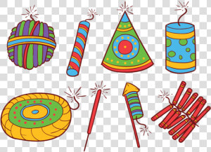 Diwali Fire Crackers Iconos Vectoriales   Diwali Crackers Images For Drawing  HD Png Download