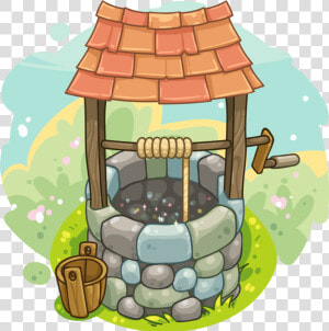 Cartoon Wishing Well Well  HD Png Download