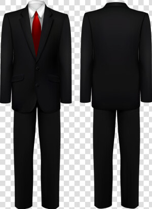 Gentleman Vector Tuxedo Suit   Whole Body Formal Attire Template  HD Png Download