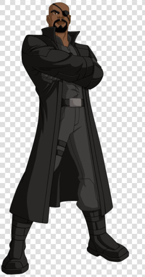 Nick Fury Png Photo   Nick Fury Avengers Cartoon  Transparent Png