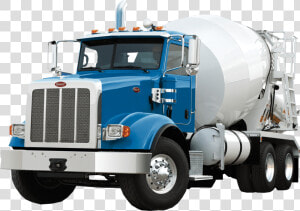 Peterbilt Concrete Mixer Truck   Cement Mixer Truck Png  Transparent Png