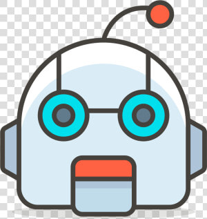 Hungry Face Robot Emoji Clipart Transparent Png   Robot Face Png Cartoon  Png Download