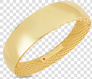 Roberto Coin Wide Gold Bangle  HD Png Download