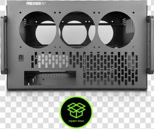 Open Box Hydra Ii 8 Gpu 6u Server Case   Electronic Musical Instrument  HD Png Download