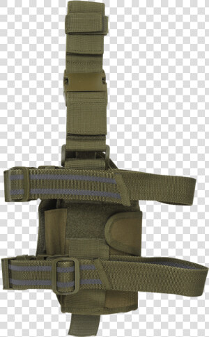 Olive Drab Drop Leg Pistol Holster   Strap  HD Png Download