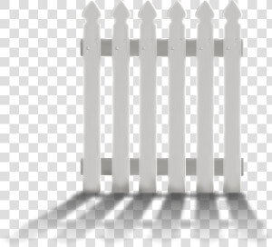 Fence With Shadow Png Clipart   White Fence Png Transparent  Png Download