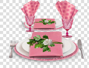  plate  plates  tableware  flatware  tablesetting  pink   Cake Decorating  HD Png Download