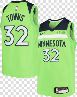 Green Karl Anthony Towns Jersey  HD Png Download