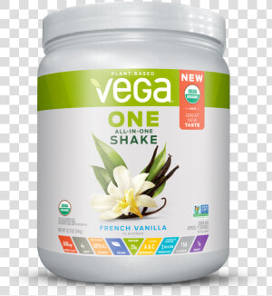 Vega One Organic All In One Plant Protein Powder  French   Vega One Protein Vanilla  HD Png Download